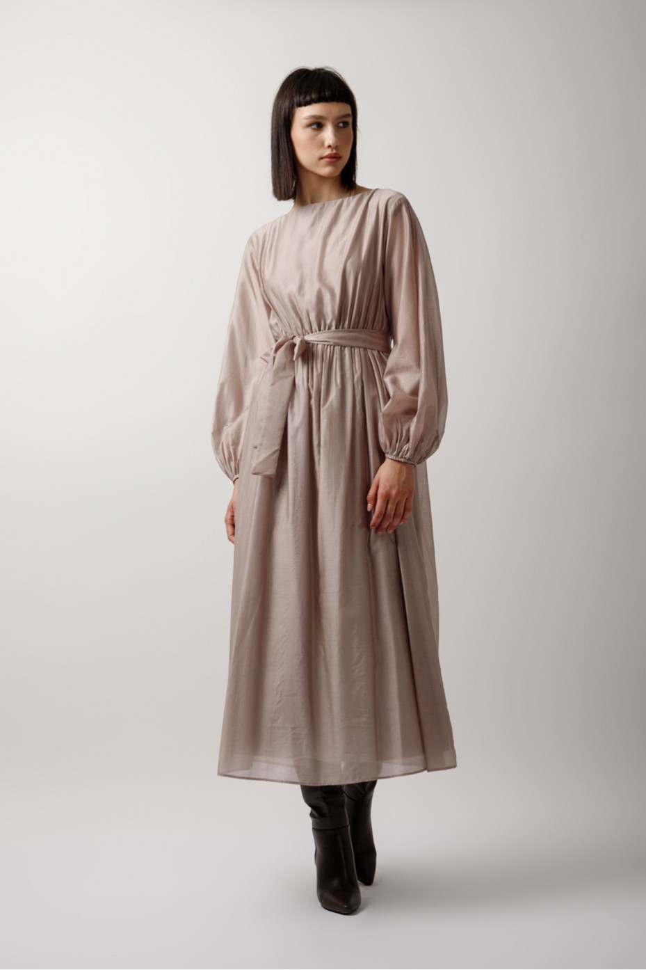 SEE-THROUGH LONG SLEEVE DRESS