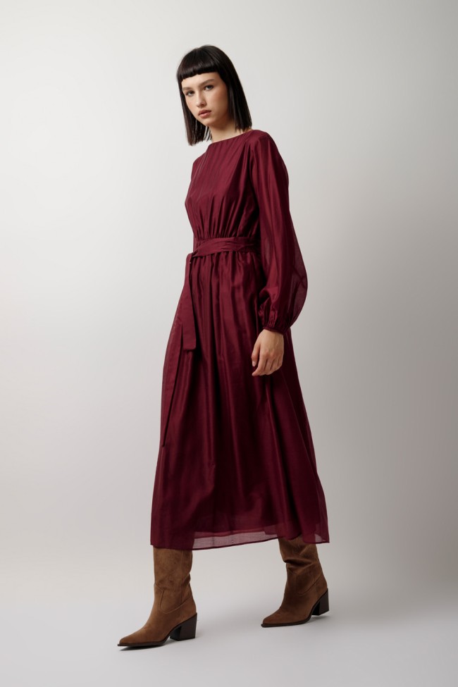 SEE-THROUGH LONG SLEEVE DRESS