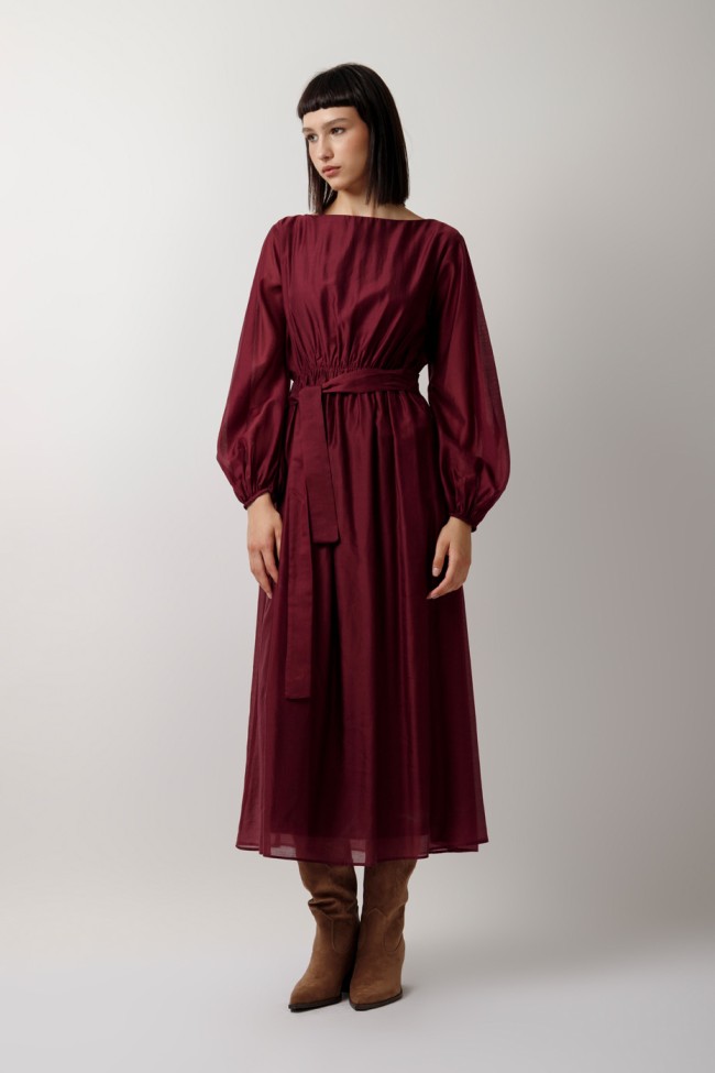 SEE-THROUGH LONG SLEEVE DRESS