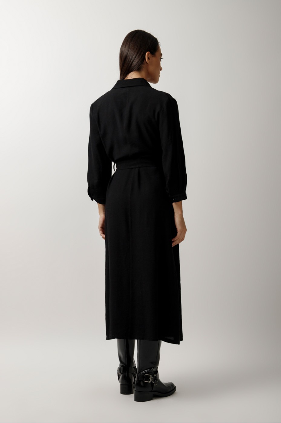 SKIRT DRESS WITH BELT