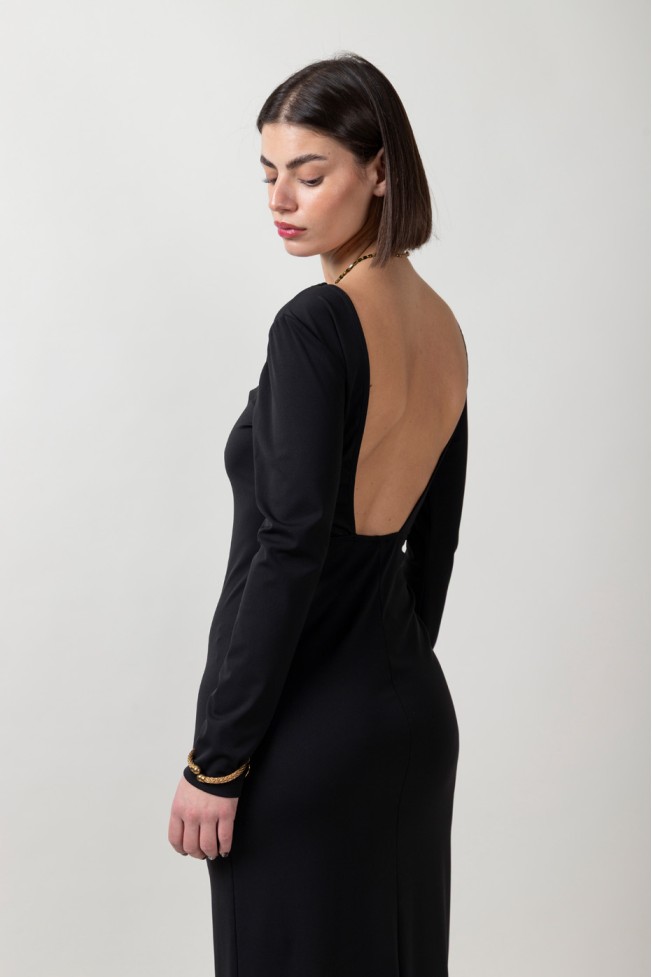 ELASTIC DRESS WITH OPEN BACK