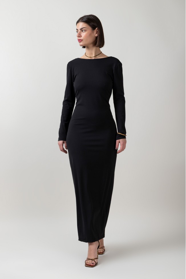 ELASTIC DRESS WITH OPEN BACK