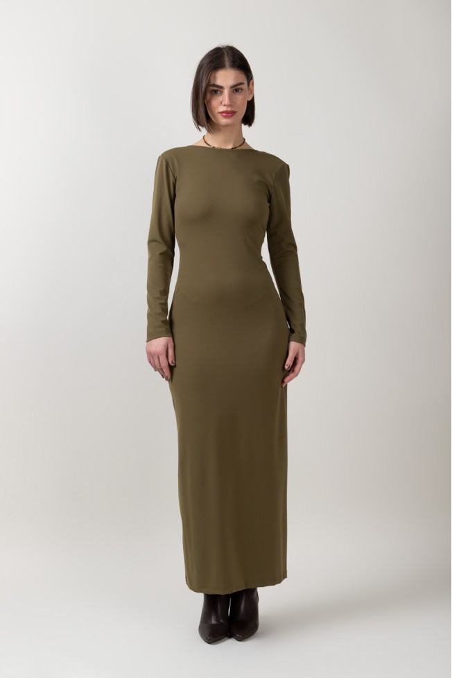 ELASTIC DRESS WITH OPEN BACK