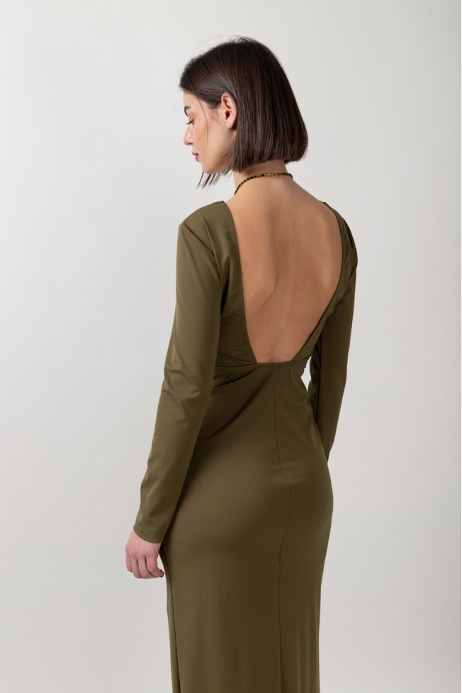 ELASTIC DRESS WITH OPEN BACK