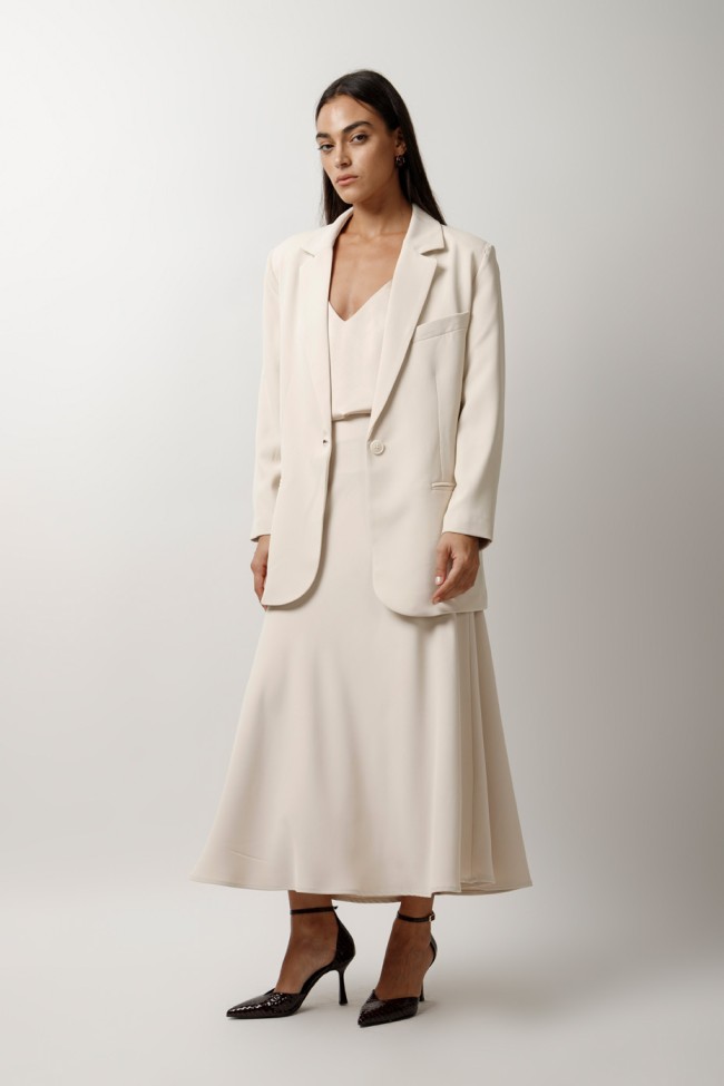 FITTED SUIT JACKET WITH BUTTON