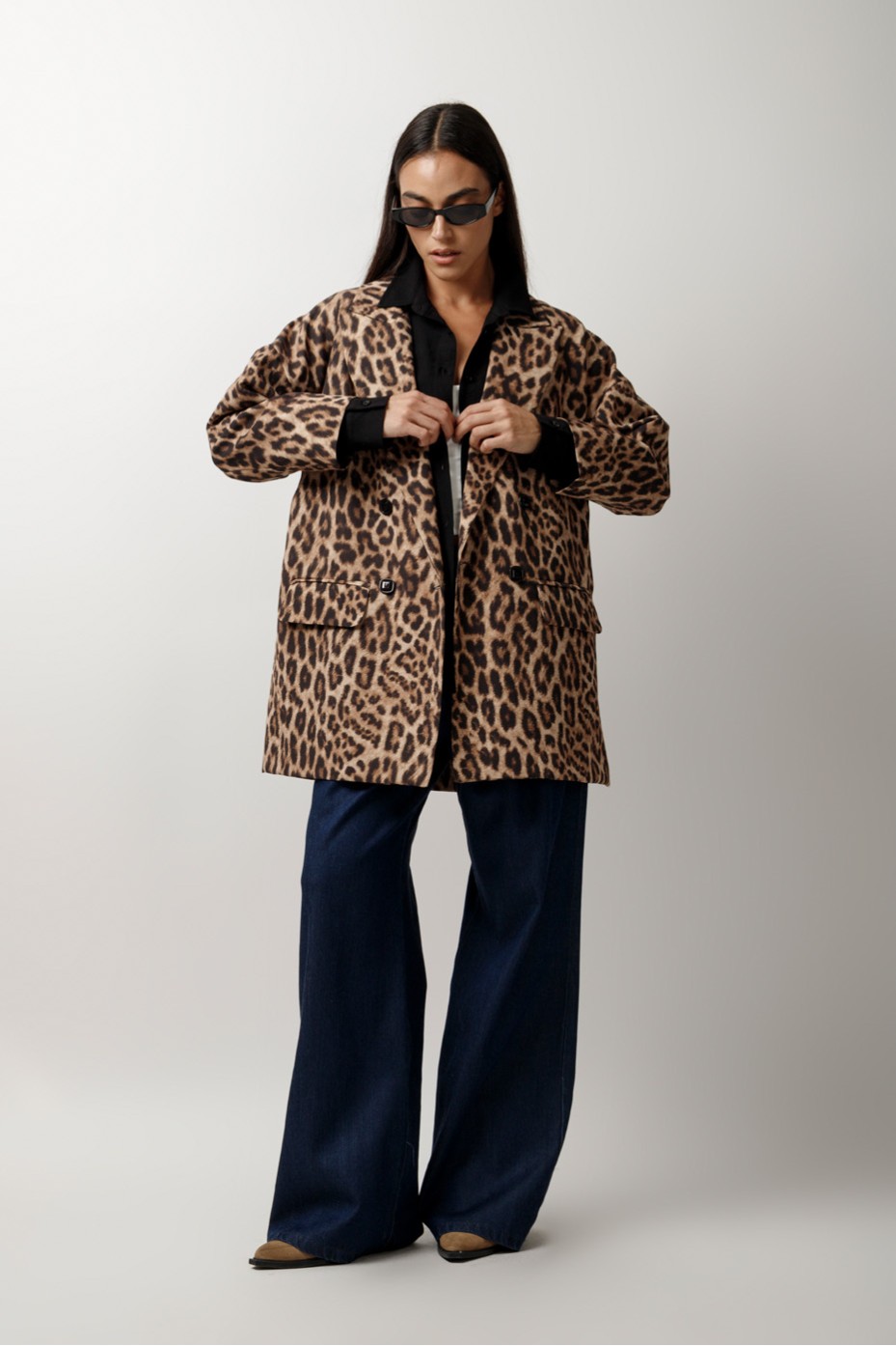 ΣΑΚΑΚΙ ΜΑΚΡΥ ANIMAL PRINT  ΜΕ ΣΚΙΣΙΜΑΤΑ