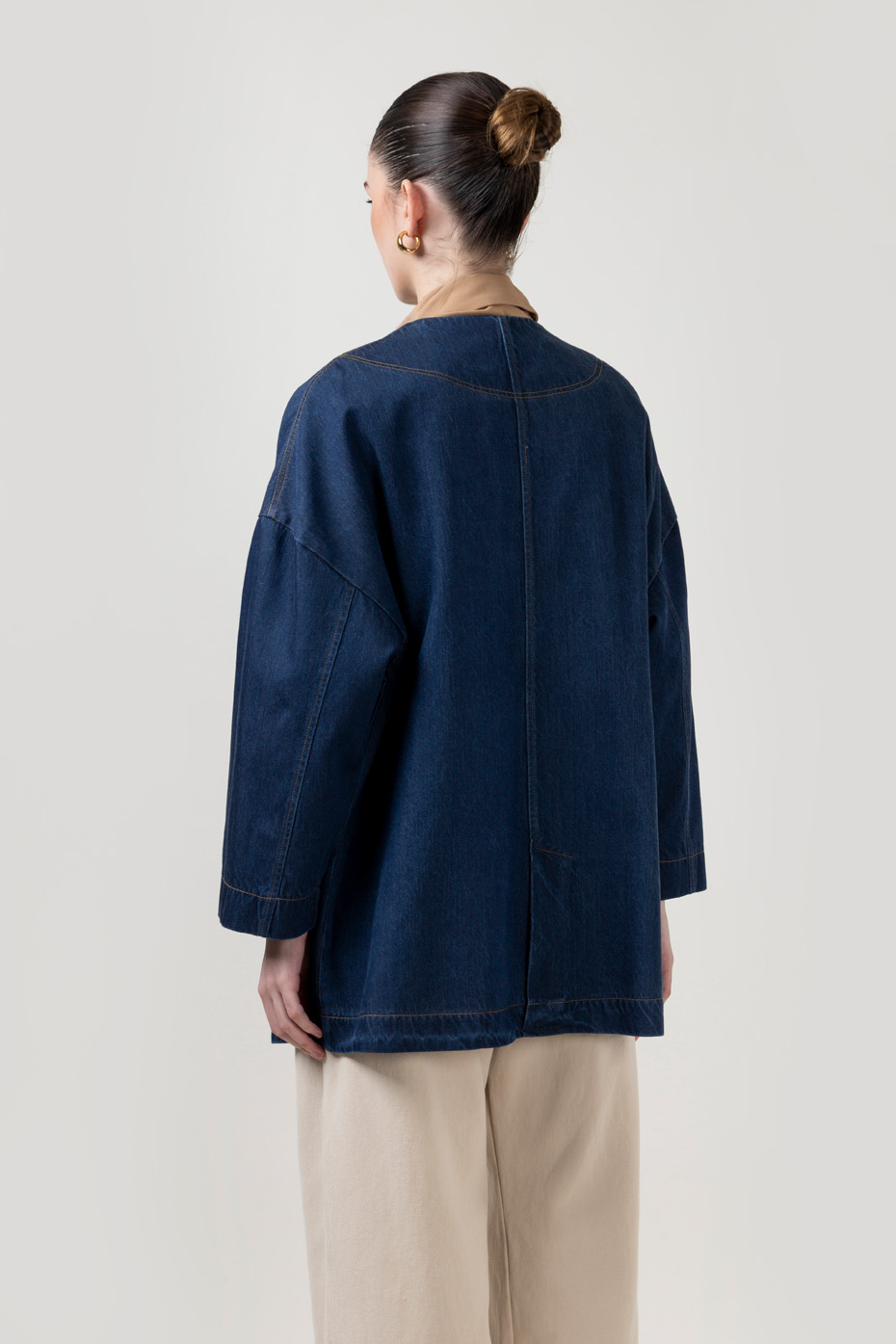 ΠΑΝΩΦΟΡΙ OVERSIZED ΤΖΙΝ ΜΕ ΚΟΥΜΠΙ