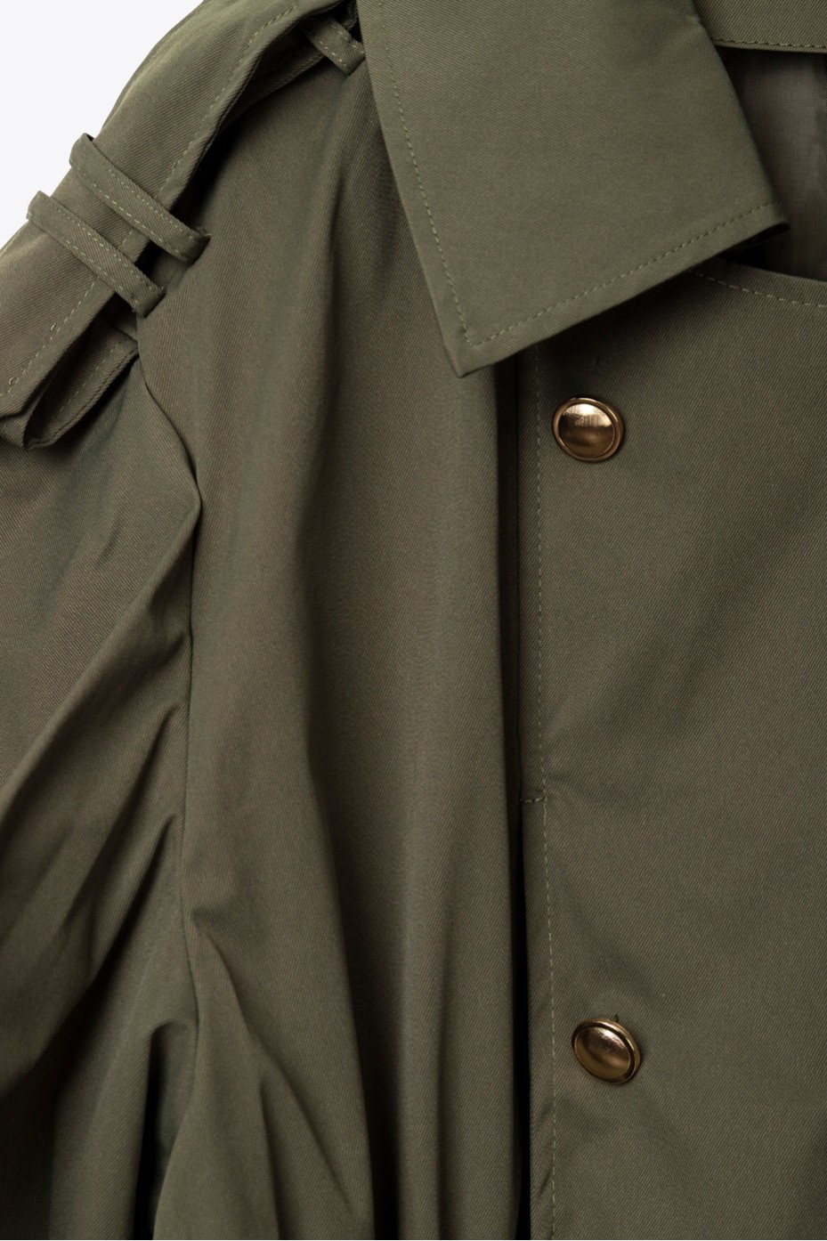 MAXI TRENCH COATS WITH EXTERNAL POCKETS