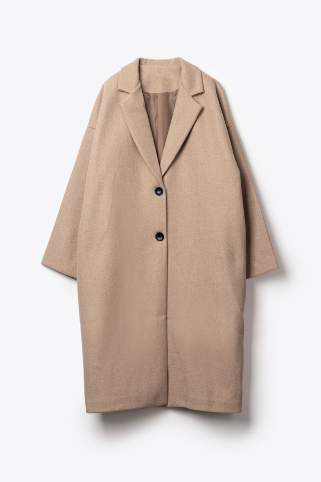 ΠΑΛΤΟ ΜΟΝΟΧΡΩΜΟ OVERSIZED