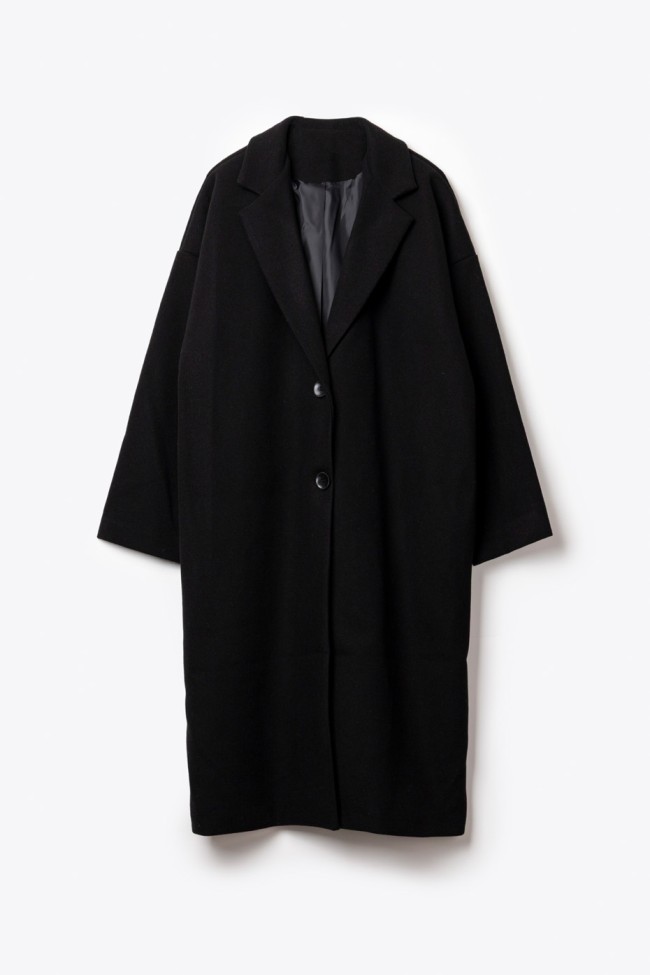 ΠΑΛΤΟ ΜΟΝΟΧΡΩΜΟ OVERSIZED