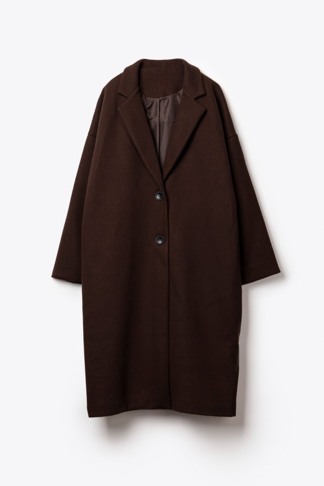 ΠΑΛΤΟ ΜΟΝΟΧΡΩΜΟ OVERSIZED