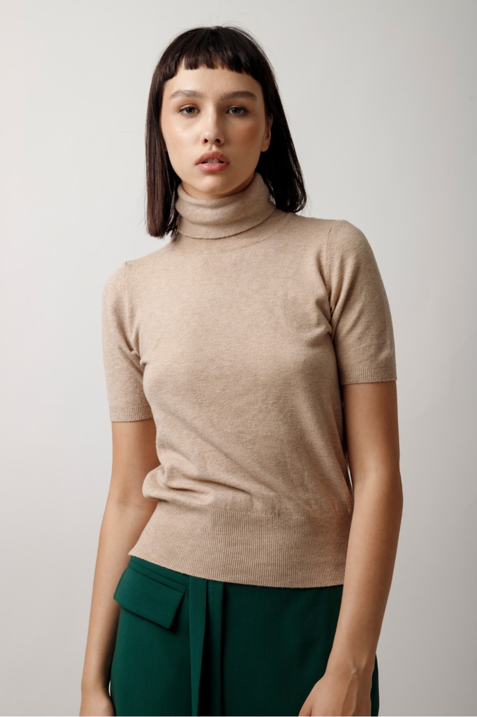 KNITTED BLOUSE WITH HALTER