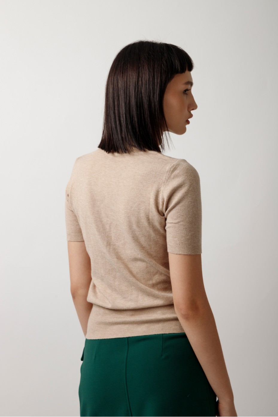 KNITTED BLOUSE WITH HALTER