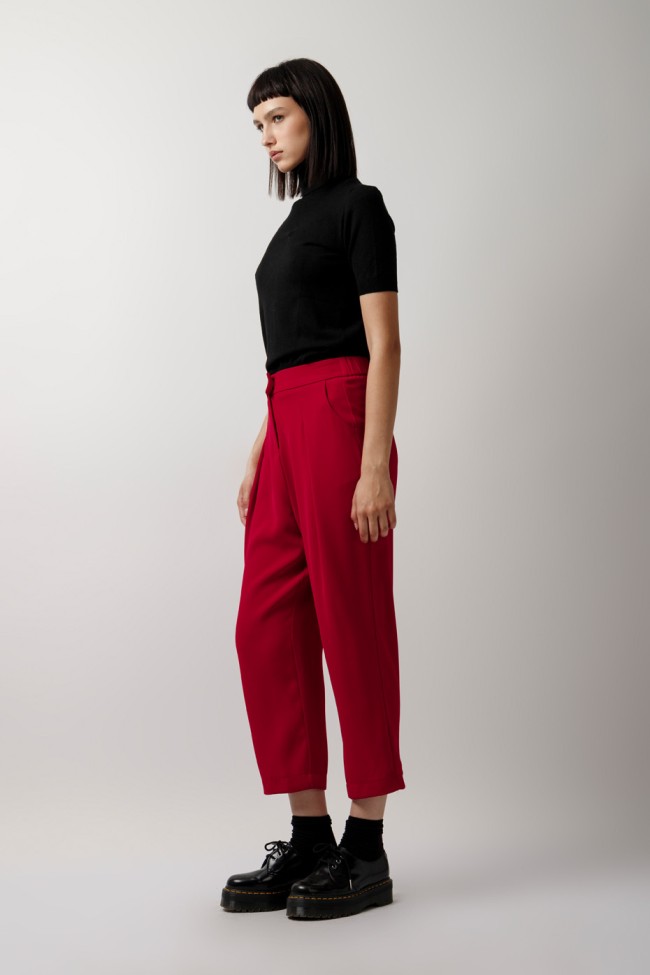 KNITTED BLOUSE WITH HALTER