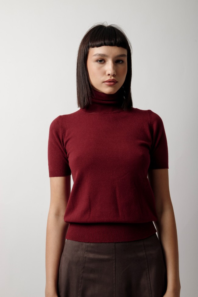 KNITTED BLOUSE WITH HALTER