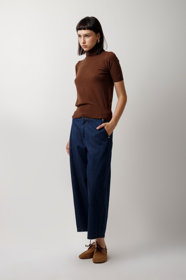 KNITTED BLOUSE WITH HALTER