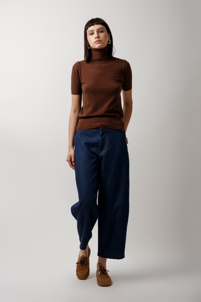 KNITTED BLOUSE WITH HALTER