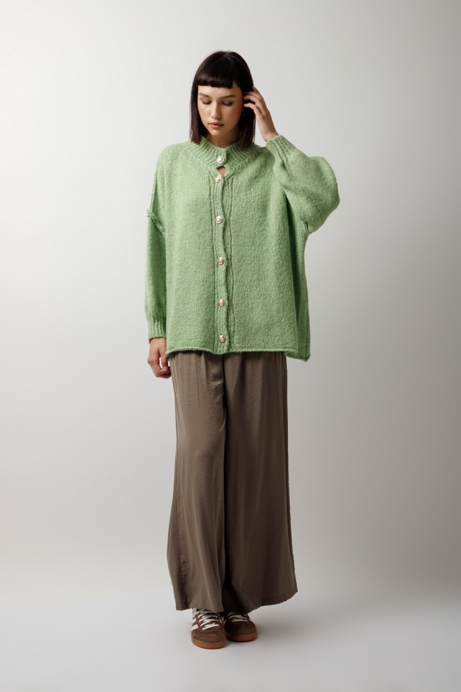 ΖΑΚΕΤΑ ΠΛΕΚΤΗ OVERSIZED ΜΕ ΚΟΥΜΠΙΑ