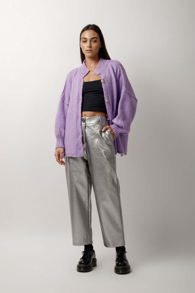 ΖΑΚΕΤΑ ΠΛΕΚΤΗ OVERSIZED ΜΕ ΚΟΥΜΠΙΑ