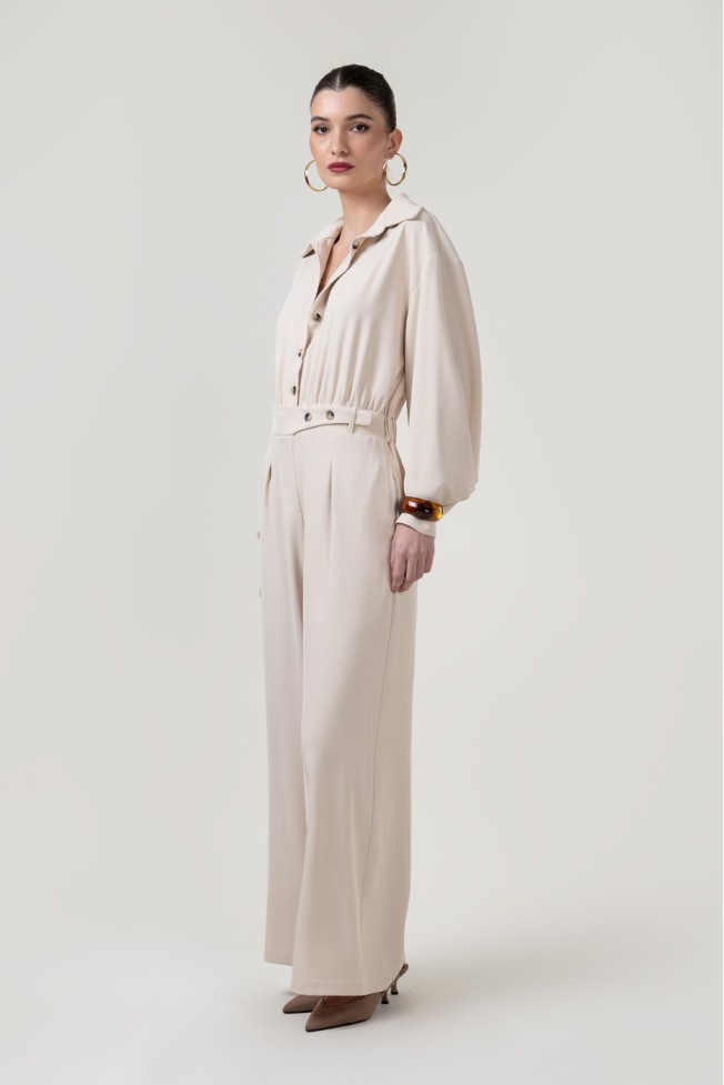 JUMPSUIT WITH COLLAR AND BUTTONS
