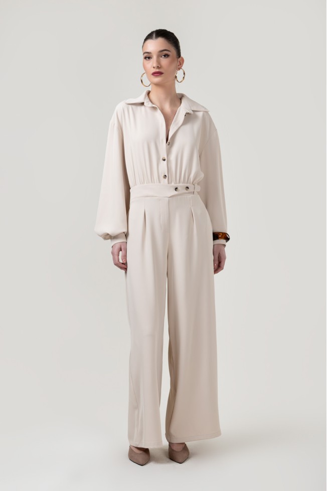 JUMPSUIT WITH COLLAR AND BUTTONS