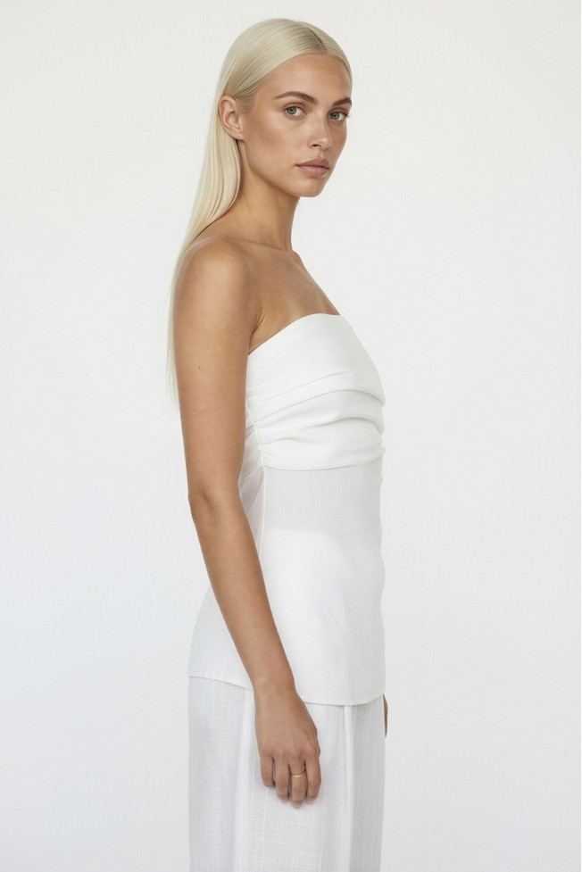 ΜΠΛΟΥΖΑ STRAPLESS ΜΕ ΣΦΗΚΟΦΩΛΙΑ