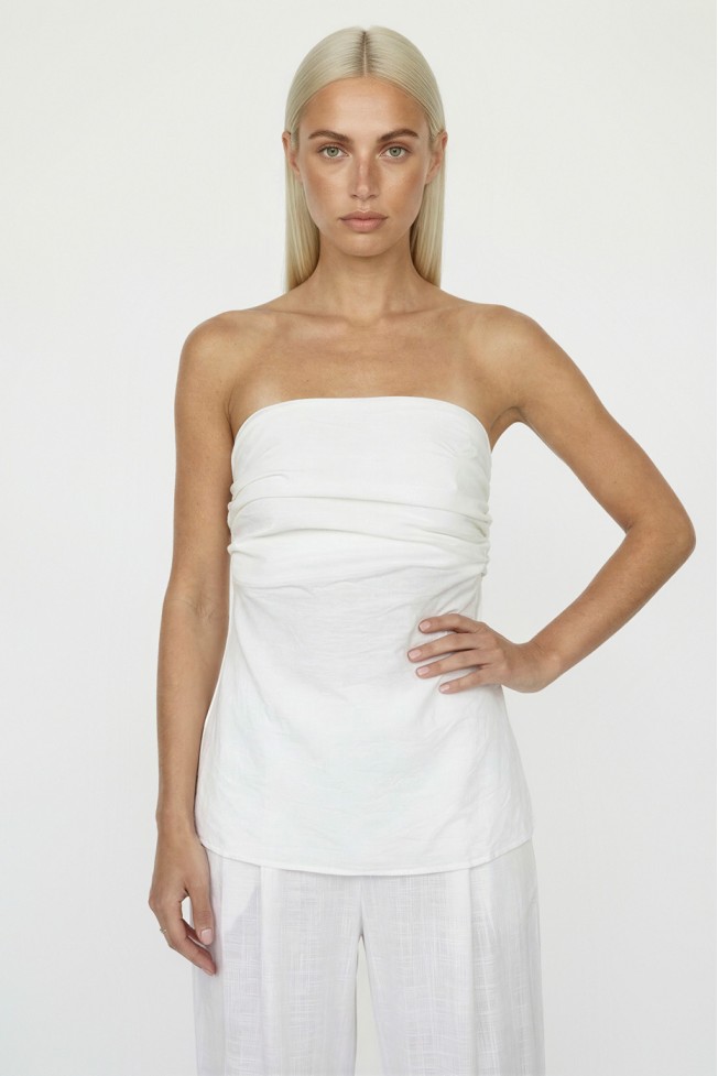 ΜΠΛΟΥΖΑ STRAPLESS ΜΕ ΣΦΗΚΟΦΩΛΙΑ