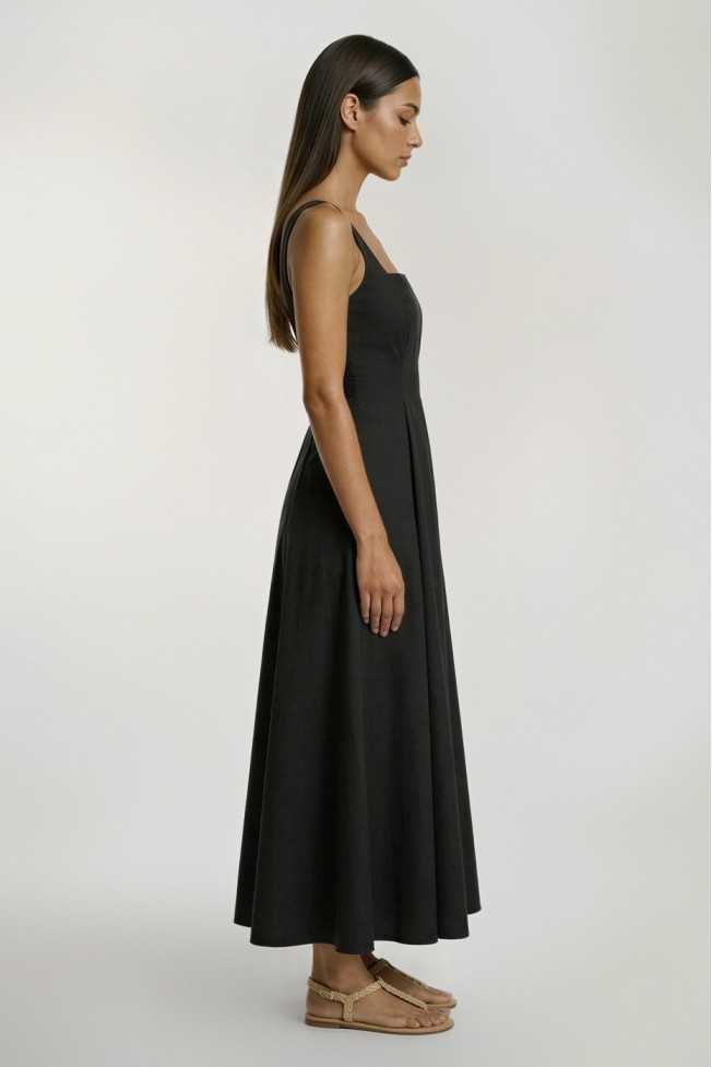 MIDI DRESS WITH STRAPS