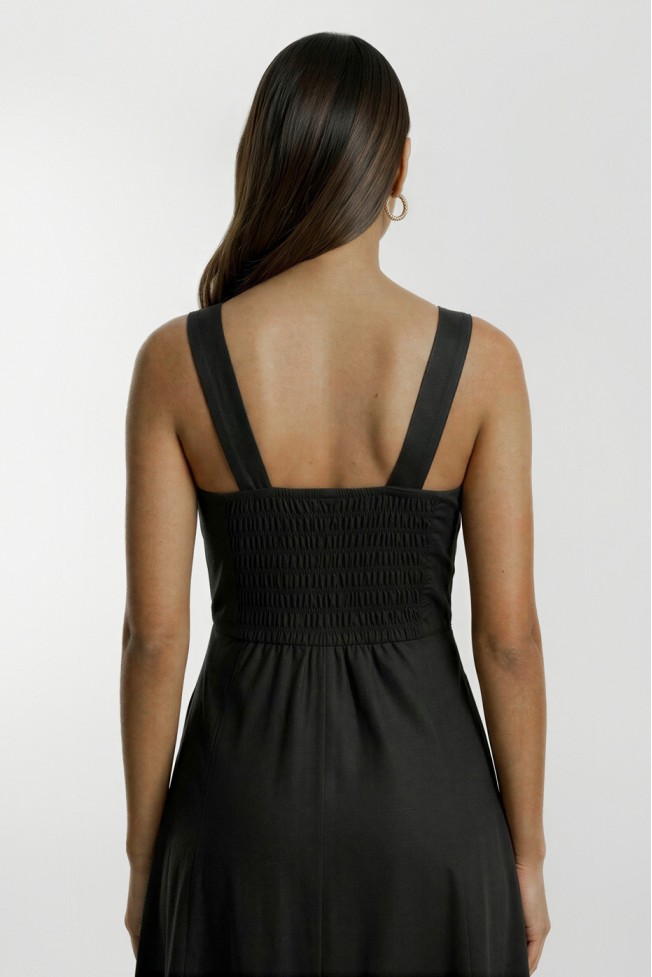 MIDI DRESS WITH STRAPS