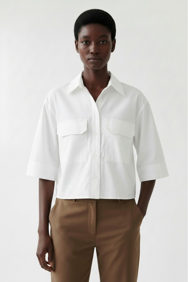 SHORT SHIRT WITH 3/4 SLEEVE