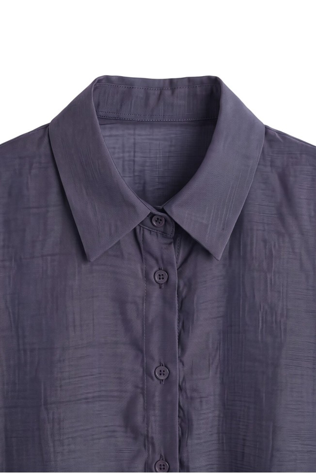 SHORT SLEEVE SEE THROUGH SHIRT