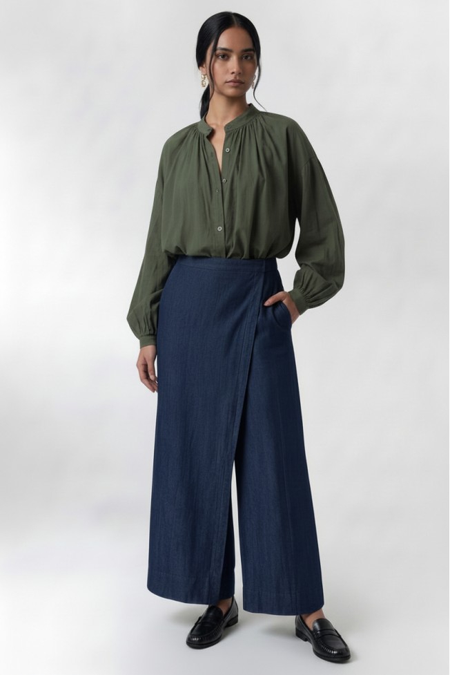 ΠΟΥΚΑΜΙΣΟ OVERSIZED ΜΕ ΦΟΥΣΚΩΤΑ ΜΑΝΙΚΙΑ