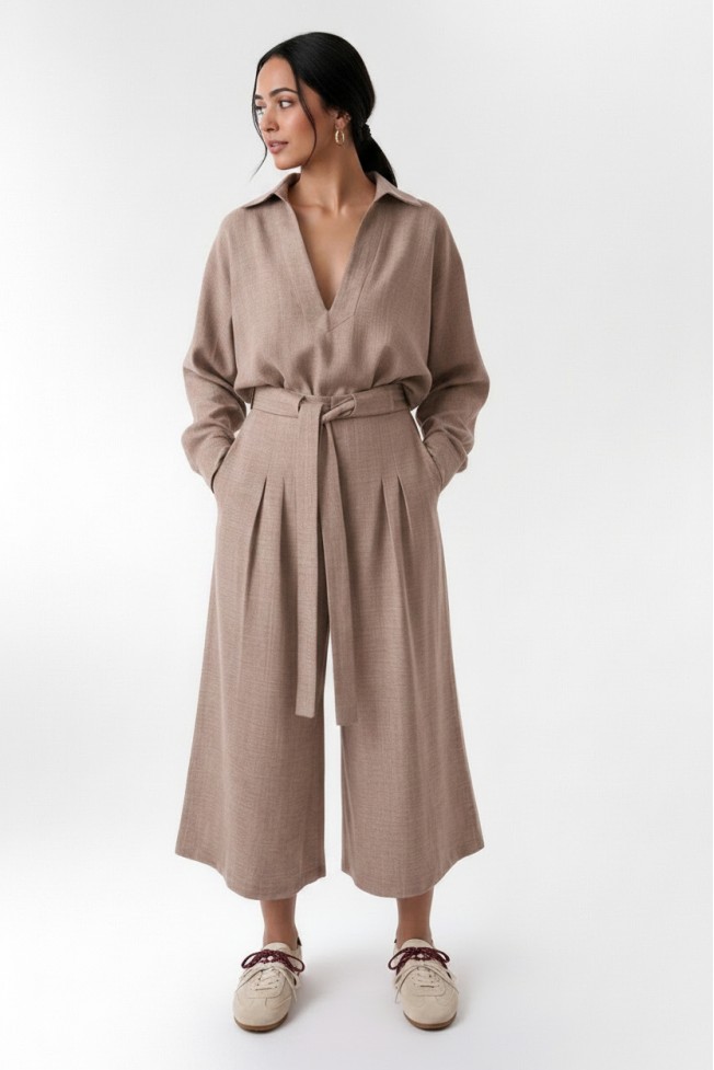 LONG SLEEVE BLOUSE WITH COLLAR