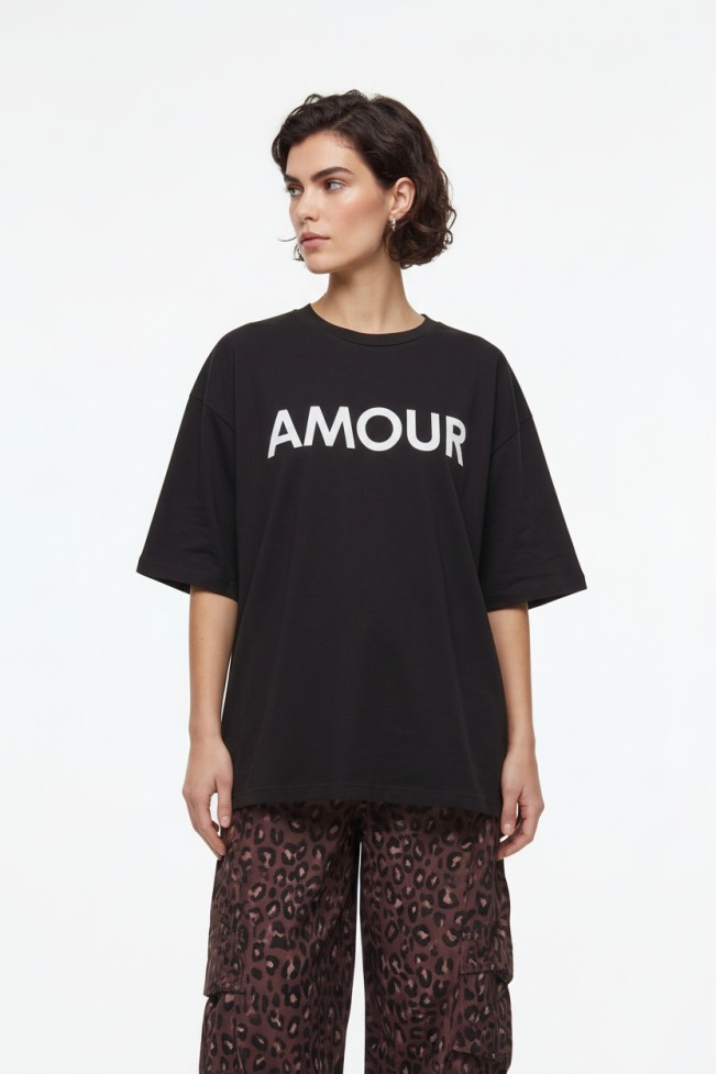 ΜΠΛΟΥΖΑ T-SHIRT OVERSIZED "AMOUR"