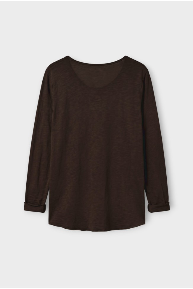 LONG SLEEVE COTTON T SHIRT