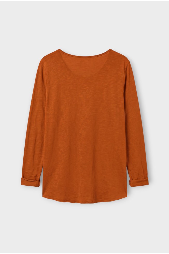 LONG SLEEVE COTTON T SHIRT