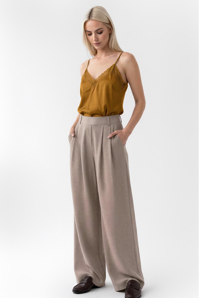 SATIN BLOUSE WITH THIN STRAPS