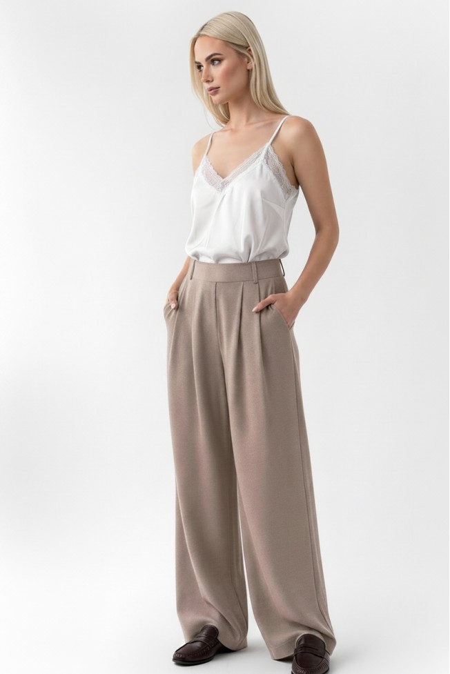 SATIN BLOUSE WITH THIN STRAPS
