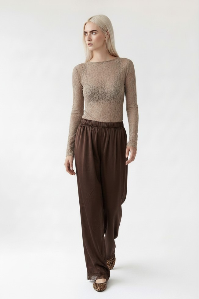 LONG SLEEVE LACE BLOUSE