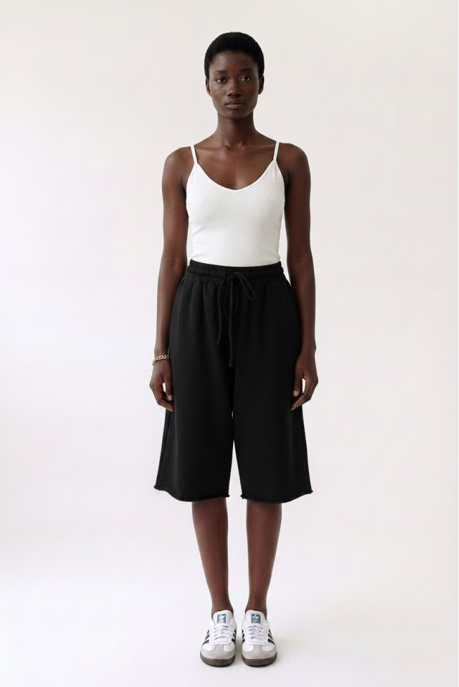 BERMUDA SWEATSHIRT WITH ELASTIC
