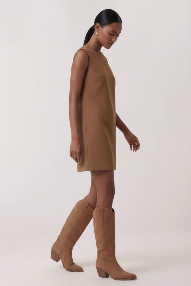 SLEEVELESS MINI DRESS