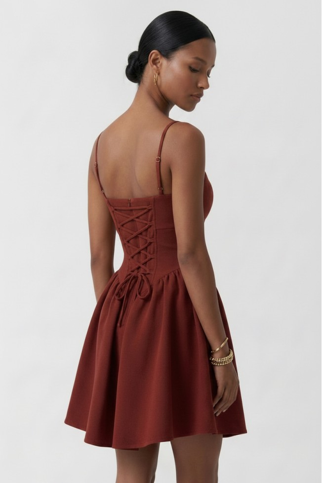 MINI DRESS WITH TIE BACK