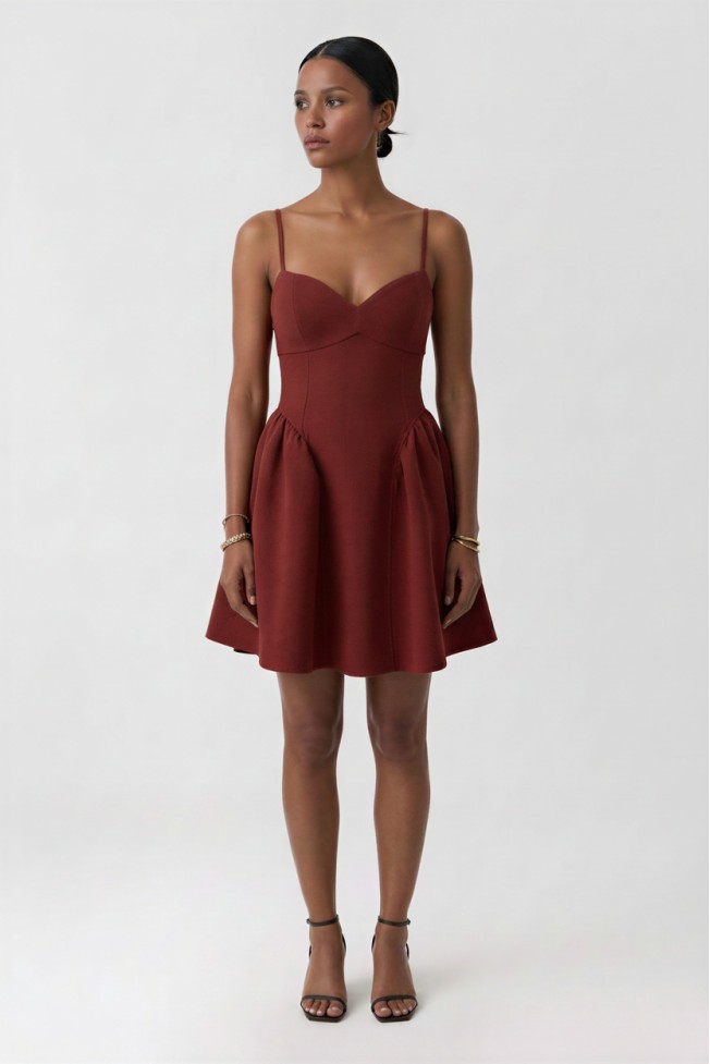MINI DRESS WITH TIE BACK