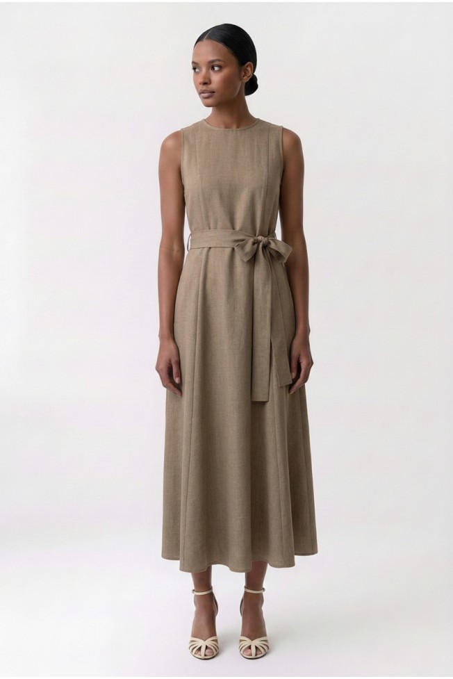 SLEEVELESS KLOS DRESS WITH BELT