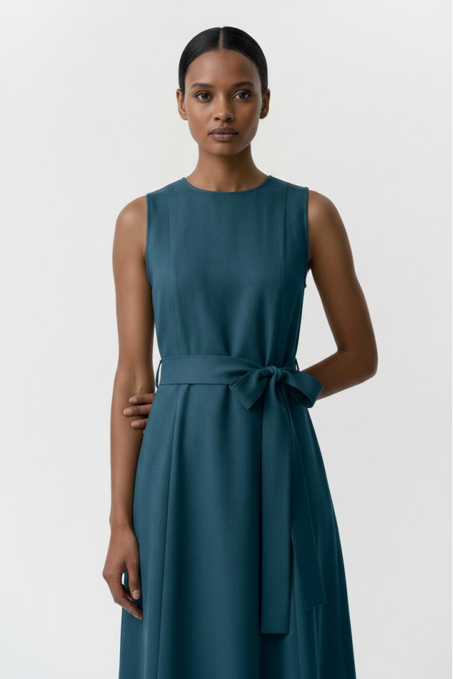 SLEEVELESS KLOS DRESS WITH BELT