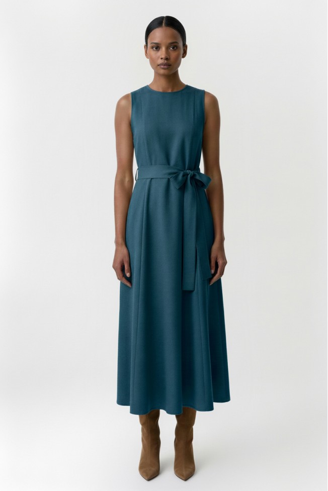 SLEEVELESS KLOS DRESS WITH BELT