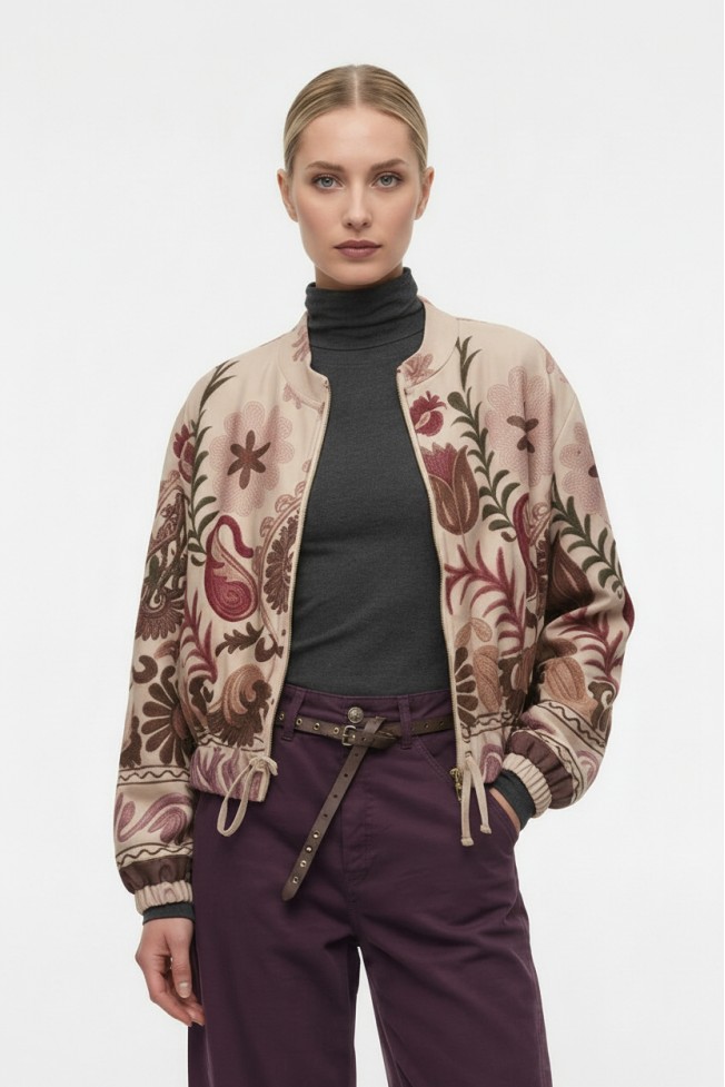 PRINTED ALCANTARA JACKET